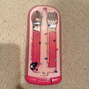 Mikihouse Double B Pink Utensil Set